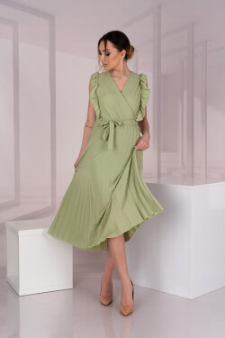 Merlotina Olivové šaty - Merribel XL