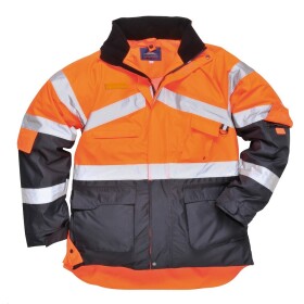 Portwest Bunda Hi-Vis S760 reflexní prodyšná oranžová/navy XL oranžová-navy