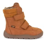 Dětské zimní barefoot boty ZERU TEX WINTER Cognac, Froddo, G3160240-2, hnědá - 31