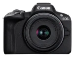 Canon EOS R50 + RF-S 18-45mm STM černá / Digitální fotoaparát / 24,2 Mpix APS-C / 4K 30p / dotykový LCD / Wi-Fi (5811C013)