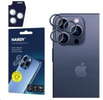 3mk HARDY Lens Protection Pro skla na fotoaparát pro Apple iPhone 15 Pro Blue (5903108573405)