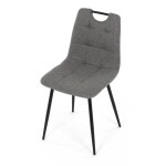 Jídelní židle, šedá, látka, DCL-V2017 GREY2