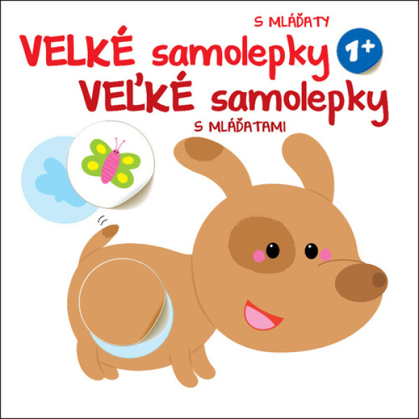 Velké samolepky s mláďaty Pejsek /Veľké samolepky s mláďatami Psík