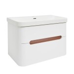 Koupelnová skříňka s umyvadlem SAT Fusion 77,5x53x45 cm bílá matná mat SATFUSION280WMW SATFUSION280WMW
