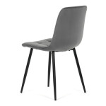 Jídelní židle, šedá, sametová látka, CT-V5081 GREY4