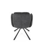 Jídelní židle, černá, hladká látka, DCH-D1330 BK2