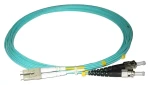 XtendLan / Optický patch kabel LC-ST / 50/125 OM3 duplex / 1 m / LS0H (FOP-LCST-D-1-50-OM3)