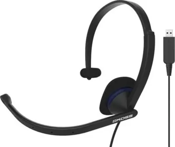 KOSS CS195 USB černá / Sluchátka s mikrofonem / 2.4m / USB (CS195 USB)