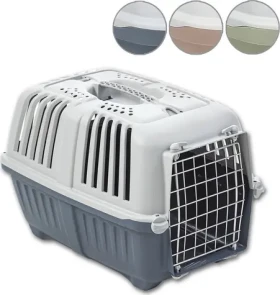 Přepravka PRATIKO 3 kovová dvířka / Přepravka pro psy a kočky / 58,5 x 35,5 x 40 cm / nosnost 18 kg