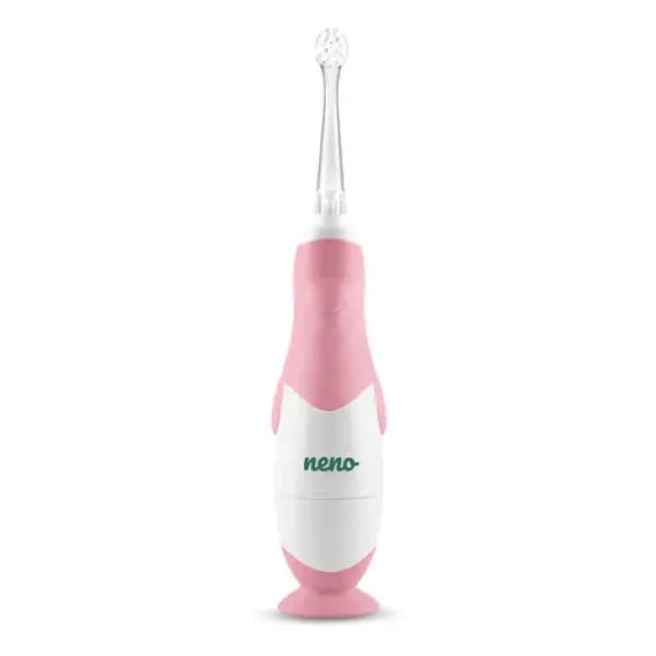 Neno Denti růžová / Elektrický dětský kartáček / 17.000 pulzů / IPX7 / LED / rotační (NEN-BAB-SC002)