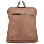 Stylový dámský koženkový kabelko-batoh Doan, starorůžový