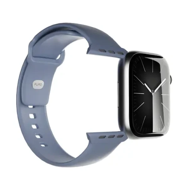 Puro Icon modrá / Silikonový řemínek / pro Apple Watch 44/45/46/49 mm