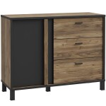 Komoda Haruki HYTK221 alpský smrk/černý