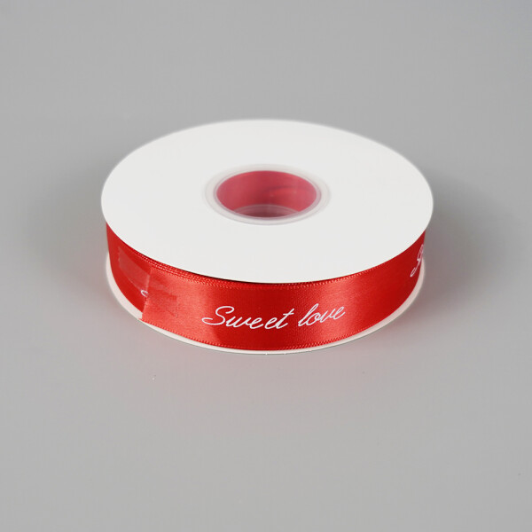 Cake star stuha SWEET LOVE červená 25mm x 45m