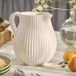 Ib Laursen Keramický džbán Mynte Butter Cream 2 l, krémová barva, keramika