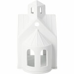 Räder Porcelánový svícen domeček Mountain Chapel, bílá barva, porcelán