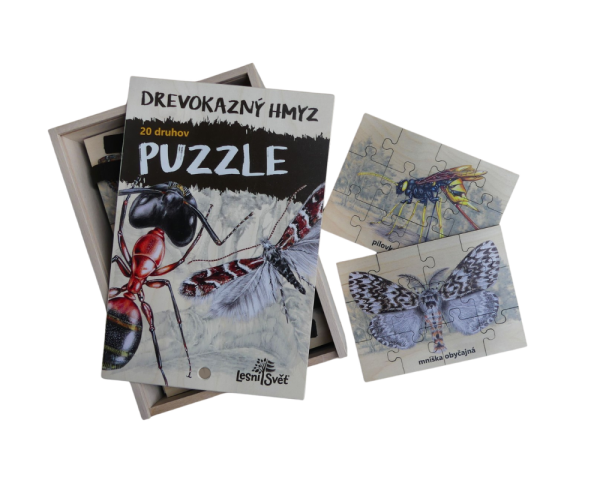 Sada Puzzle - Drevokazný hmyz SK