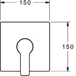 HANSA - Ligna Sprchová baterie pod omítku, chrom 83879513