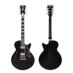 D'Angelico Premier SS Single Cutaway Stop-Bar Tailpie CE Black Flake