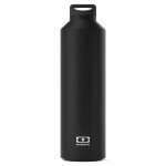 Monbento Termo lahev Monbento Steel Black Onyx 500 ml, růžová barva, černá barva, plast