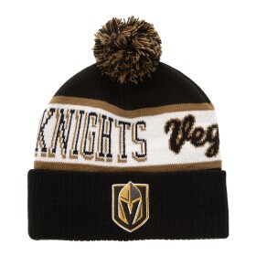 Mitchell & Ness Pánská zimní čepice Vegas Golden Knights NHL Block Sweep Pom Knit