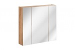 COMAD - Zrcadlová skříňka 80cm 3 dvířka DUB CAPRI 5907611647851