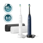 Philips Sonicare 5500 HX7119/01 černá bílá / 2 x Sonický zubní kartáček / 62.000 kmitů / 2 režimy / 2 hlavice (HX7119/01)