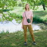 FJÄLLRÄVEN Hemp Blend Out Here T-shirt W, Chalk Rose (vzorek) velikost: S