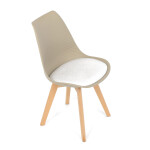 Židle jídelní, cappuccino plast, CT-X7055 CAP