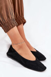 Zamšové dámské baleríny Big Star RR274080 Černé 37