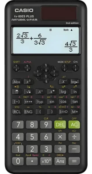 Casio FX 85 ES PLUS 2E černá / Kalkulačka / Vědecká / 252 funkcí / Solární a bateriové napájení