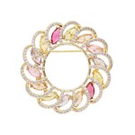 Brož Swarovski Elements Aimee, Barevná/více barev