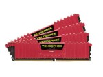 Corsair VENGEANCE LPX RED 64GB / 4x16GB / DDR4 / 2133MHz / PC4-17000 / CL13-15-15-28 / 1.2V / XMP2.0 / s chladičem (CMK64GX4M4A2133C13R)