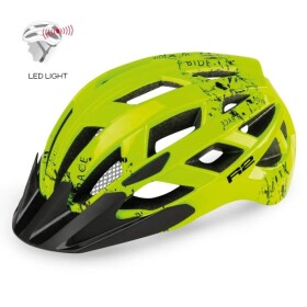 Přilba R2 LUMEN JUNIOR ATH20B, barva neon žlutá/černá, velikost S (velikost S 52-56 cm)