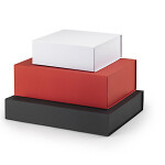 Ozdobná krabička se zavíráním na magnet 225 x 225 x 105 mm, slonovinová