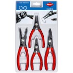 KNIPEX - Kleště precizní, na pojistné kroužky Ø 85-140mm - vnitřní, zahnuté - 305mm, velké opěrné plochy na hrotech (4821J31)