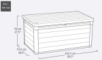 Keter CORTINA úložný box 570 L