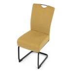 Jídelní židle, žlutá, látka, DCL-E2008 YEL2