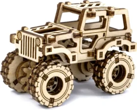 WOODEN CITY 3D Dřevěné puzzle Superfast Monster Truck č.1