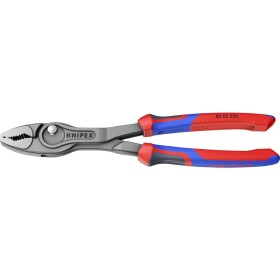 KNIPEX - kleště půlkulaté, zahnuté, s křížovým ozubením - 200mm, vysoká pevnost čelistí, dvojsložkové, chrom (3825200)