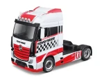 Bburago Haulers custom cabs Kamion M-B Actros Gigaspace červeno-bílá