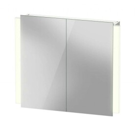 DURAVIT - Ketho.2 Zrcadlová skříňka s LED osvětlením, 70x80x16 cm, 2 dvířka K27136000001000