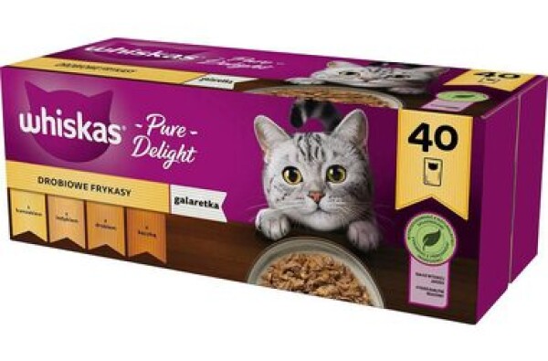 WHISKAS Hydinový výběr v želé 40 x 85 g