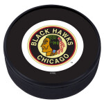 Mustang Puk Chicago Blackhawks NHL Vintage Classic Textured Puck - Burnt