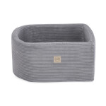 PLUSH NEST PLUSH NEST Mini hřiště s bazénem a 100 míčky šedý prémiový manšestr