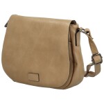 Trendy dámská koženková crossbody kabelka Rashida new, béžová