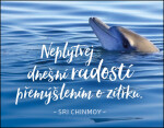 Magnet na lednici Neplýtvej dnešní radostí přemýšlením zítřku Sri Chinmoy