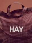 HAY Taška Grid Crossover Bag M Burgundy, červená barva, textil