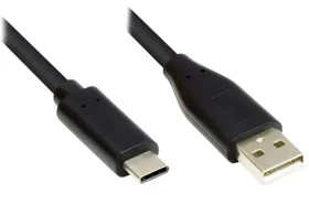 Good Connections USB-A - USB-C černá / USB kabel / USB 2.0 / 2 m / 480 Mbit/s (GC-M0118)