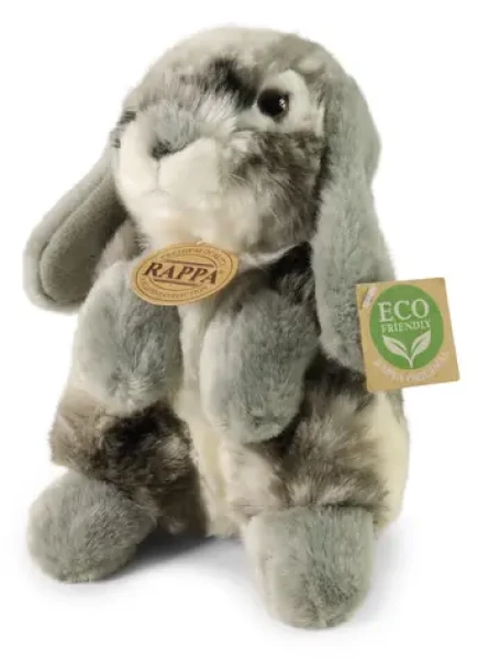 RAPPA Plyšový králík šedý 19 cm